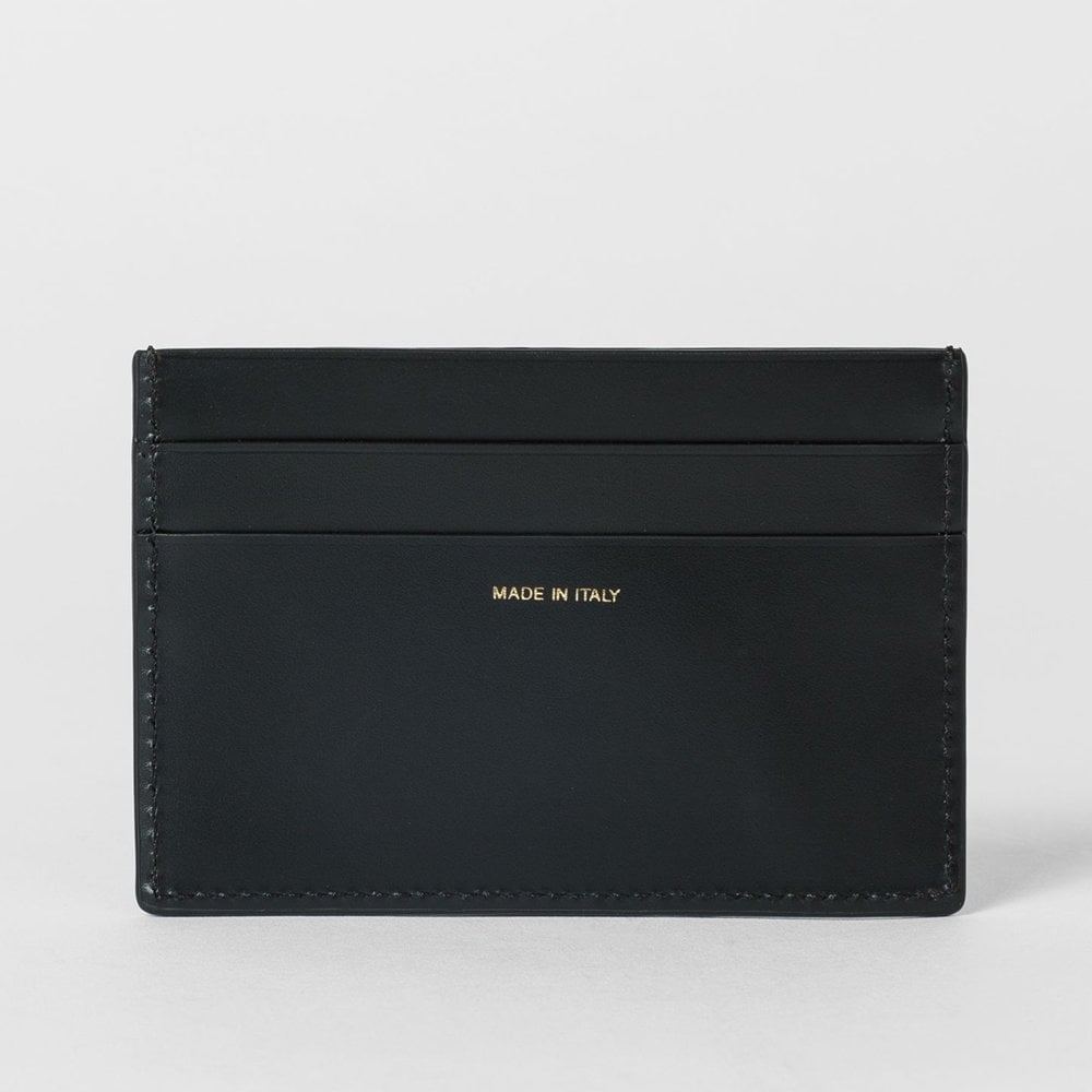 Leather 'Naked Lady' Credit Card Holder - Black