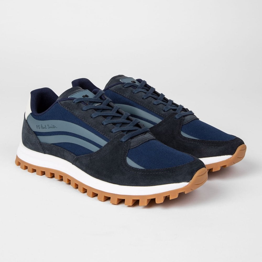 - Suede ' Damon' Sneakers - Dark Navy