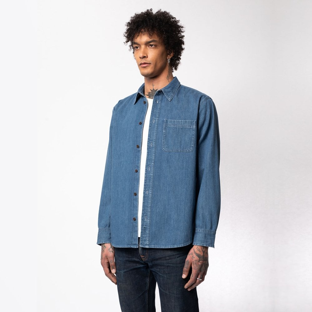 - Denim Shirt - Blue