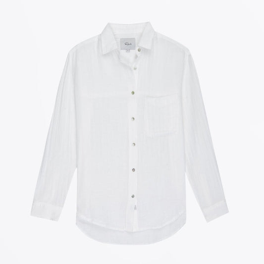 - Ellis - Cotton Shirt - White