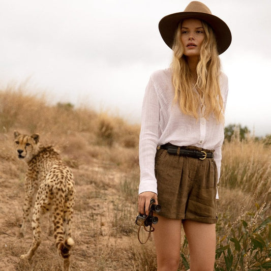 - Ellis - Cotton Shirt - White