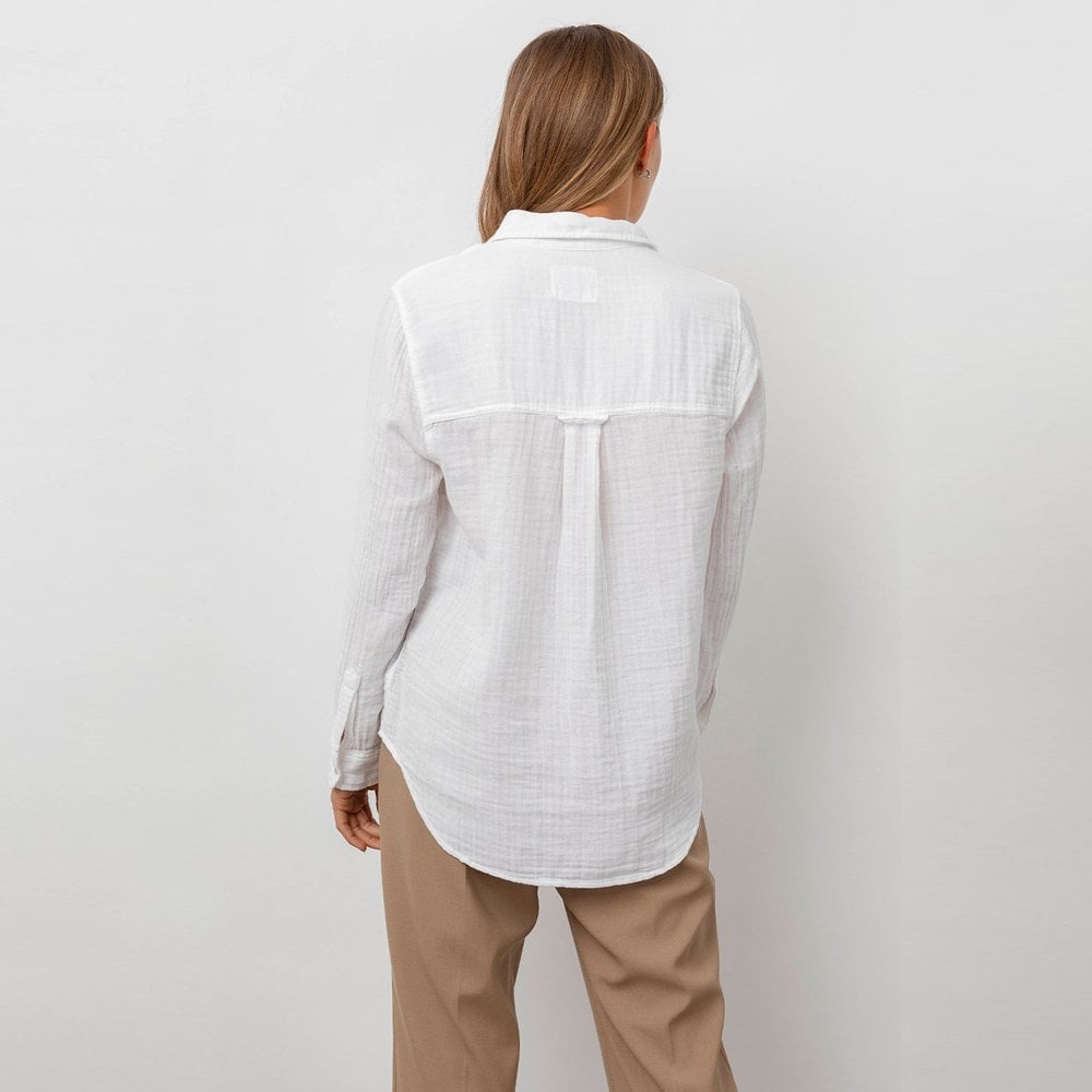 - Ellis - Cotton Shirt - White