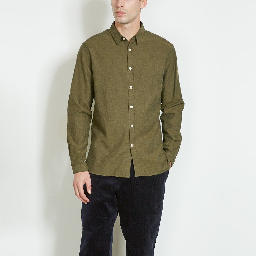 Oliver New York Special - Organic Cotton Shirt - Moss Green