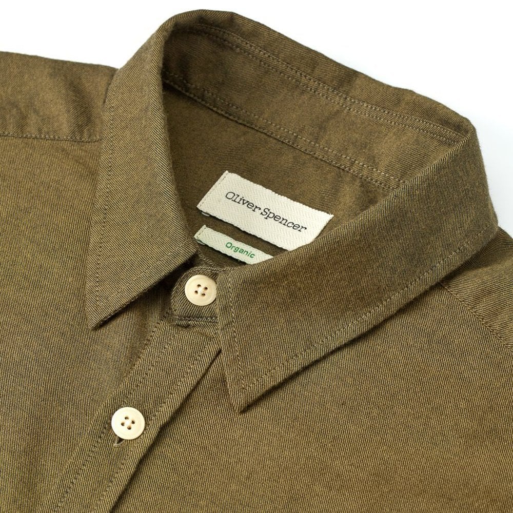Oliver New York Special - Organic Cotton Shirt - Moss Green