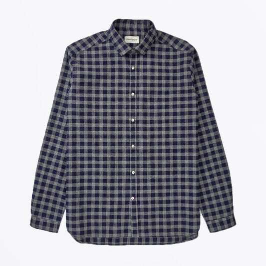 - Clerkenwell - Checked Shirt - Navy
