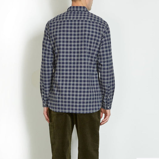 - Clerkenwell - Checked Shirt - Navy