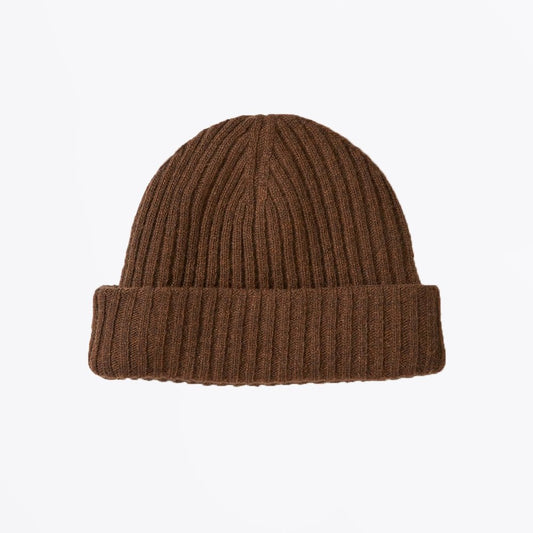 - Dock - Knitted Hat - Chocolate Brown