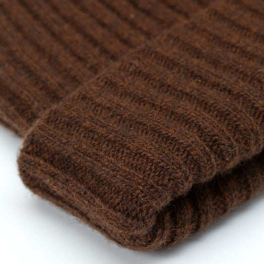 - Dock - Knitted Hat - Chocolate Brown