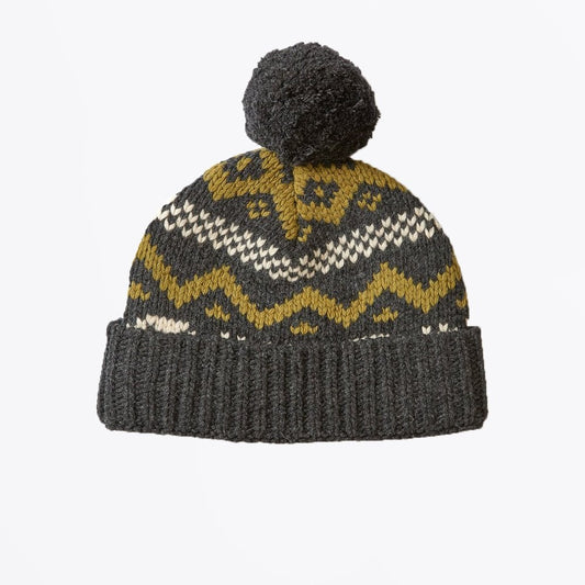 - Arbury - Fairisle Knit Hat - Moss Green