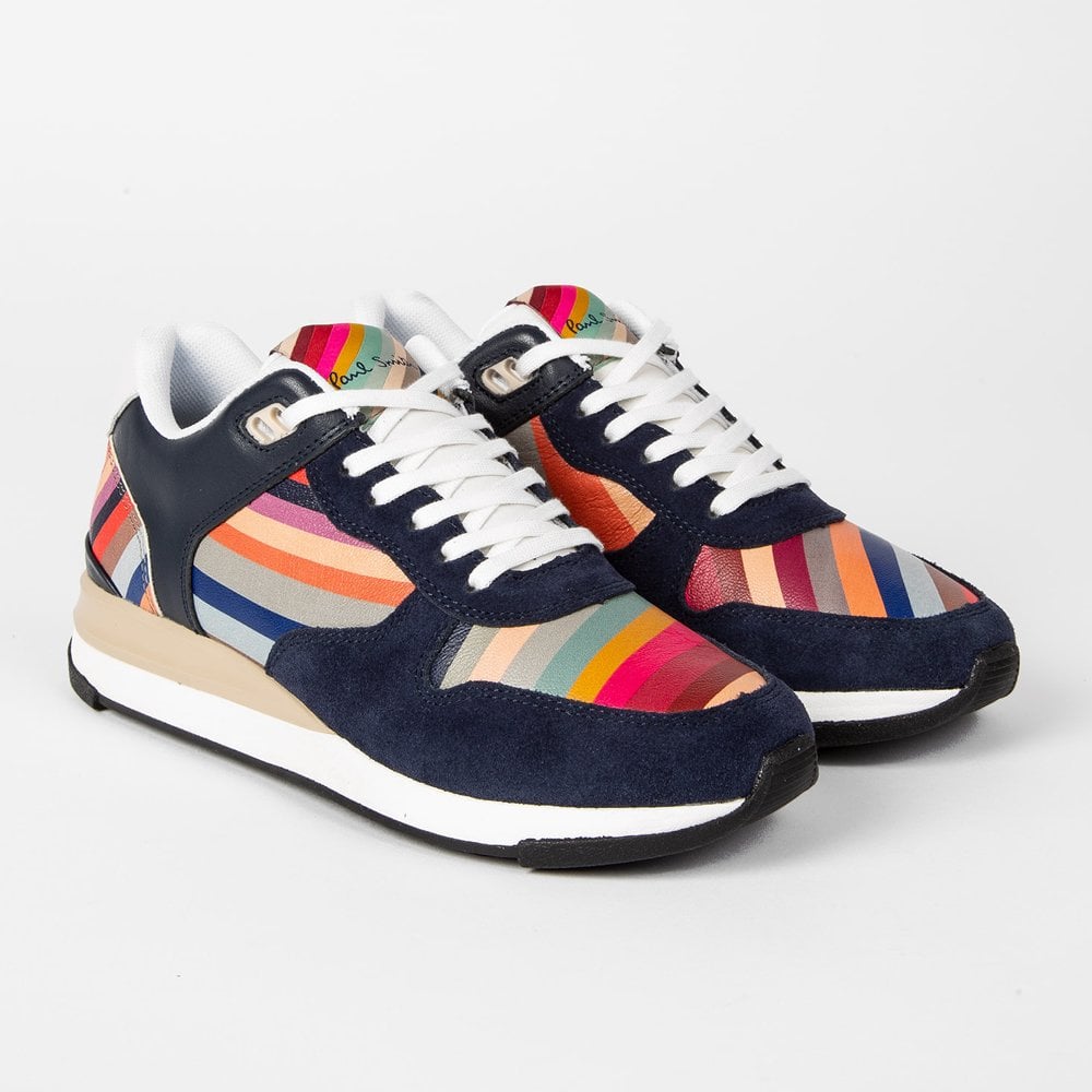 - Stripe 'Ware' Trainers - Navy/Multi