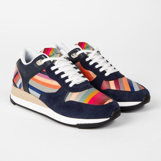 - Stripe 'Ware' Trainers - Navy/Multi