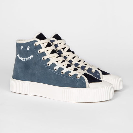 - Suede 'Kibby' Hi-Top Sneakers - Blue