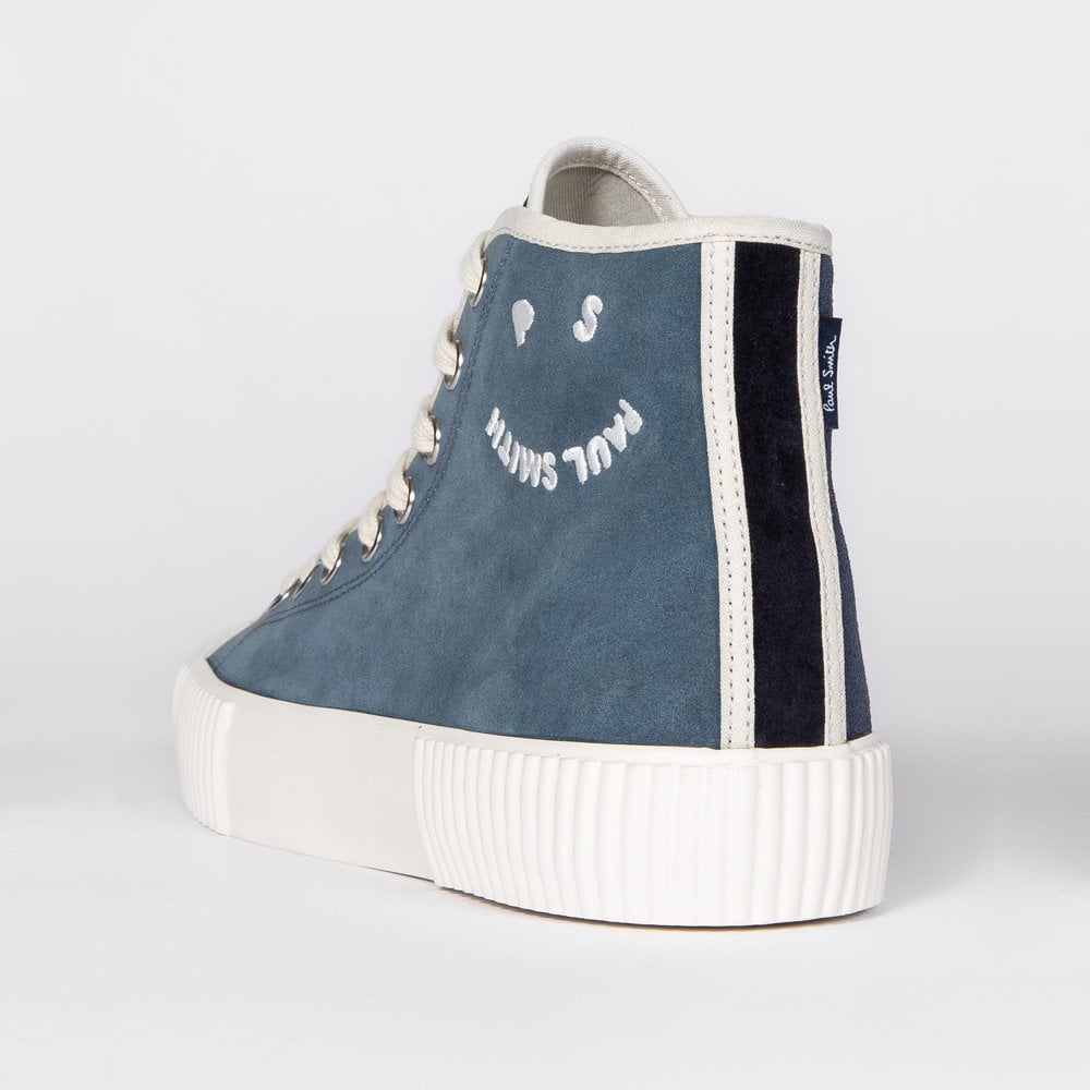 - Suede 'Kibby' Hi-Top Sneakers - Blue
