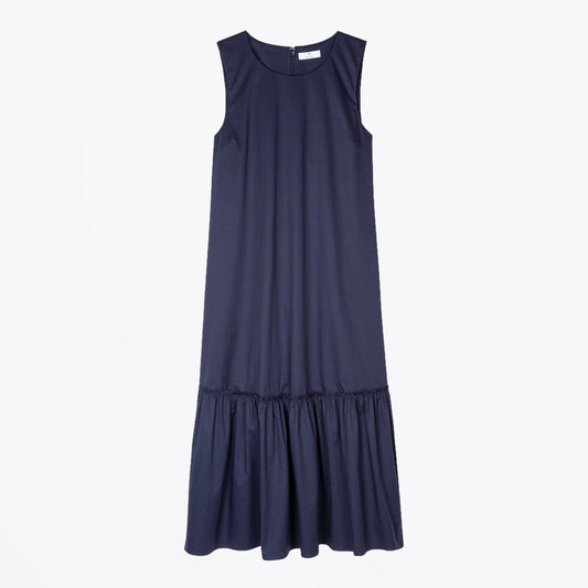 - Sleeveless Midi Dress - Navy