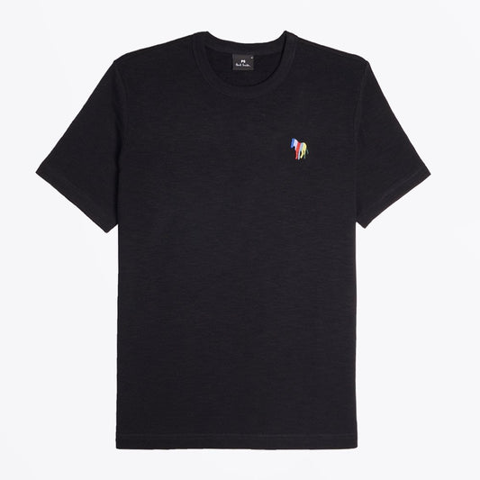 - 'Stripe Zebra' Logo T-Shirt - Black