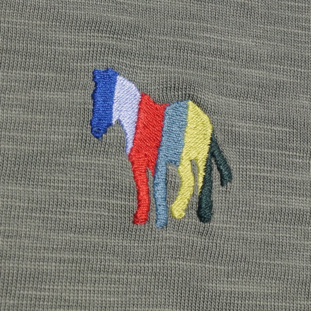 - 'Stripe Zebra' Logo T-Shirt - Light Green