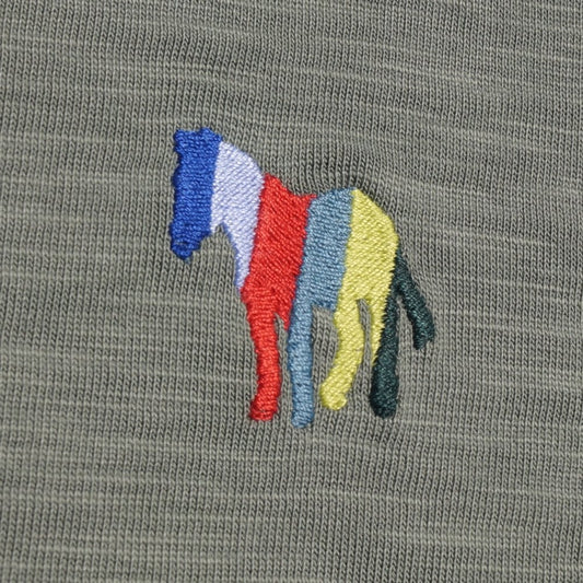 - 'Stripe Zebra' Logo T-Shirt - Light Green