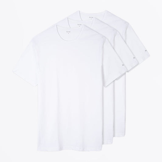 - Crew Neck 3 Pack T-Shirt - White