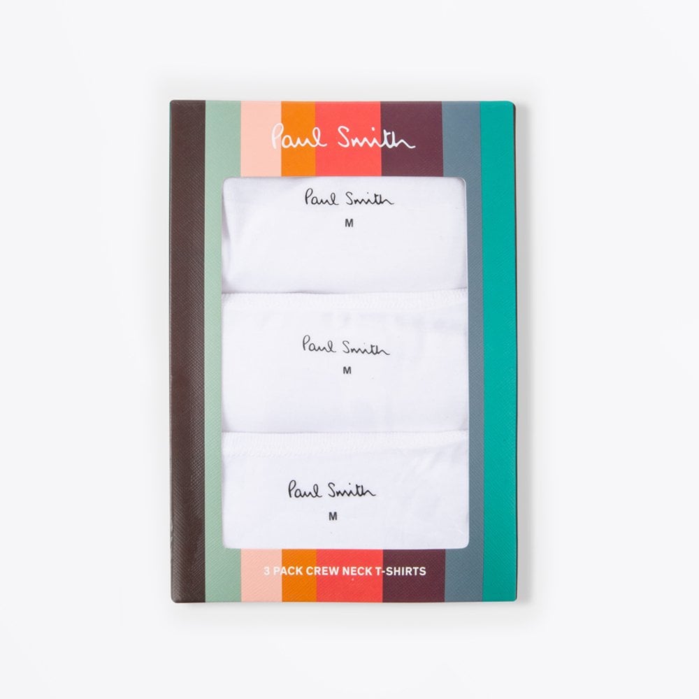 - Crew Neck 3 Pack T-Shirt - White