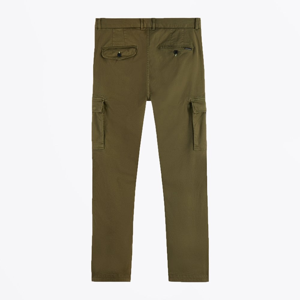 - Stuart - Cargo Slim-Fit Chino - Khaki Green