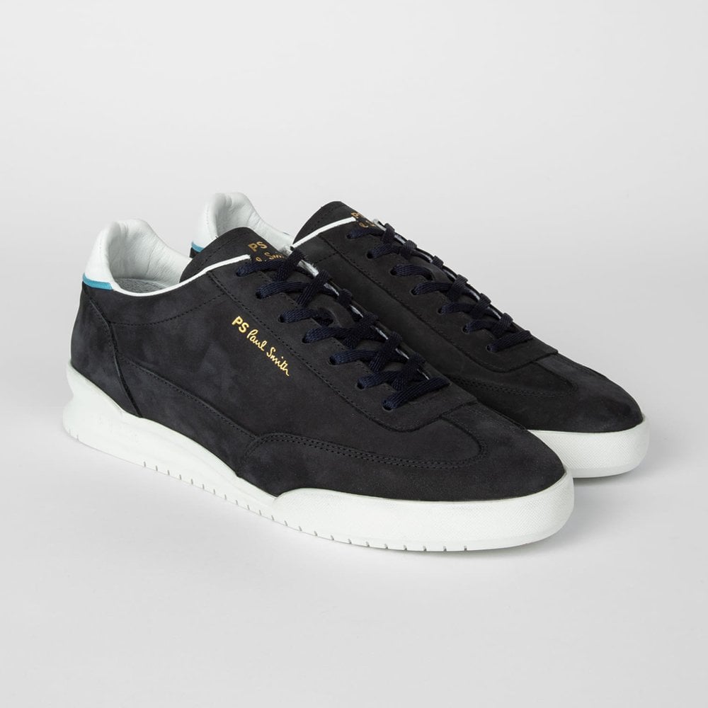 Paul Leather 'Dover' Trainers - Navy