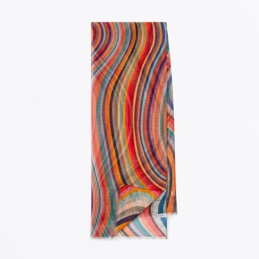 - 'Swirl' Print Scarf - Multi