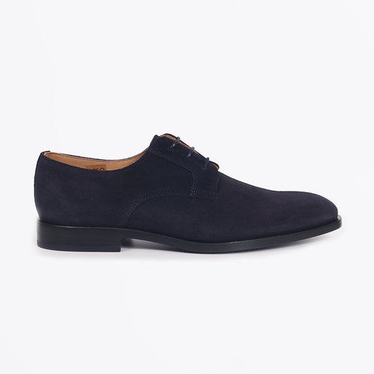 - Chesney - Leather Suede Shoe - Navy