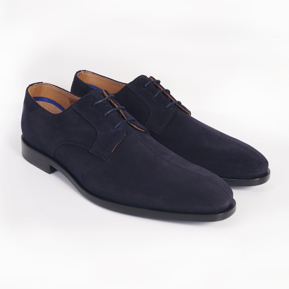 - Chesney - Leather Suede Shoe - Navy