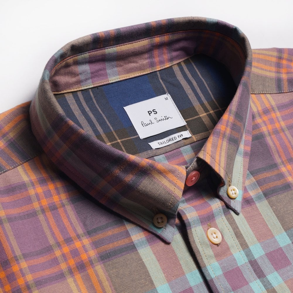 - Cotton Check Shirt - Multi