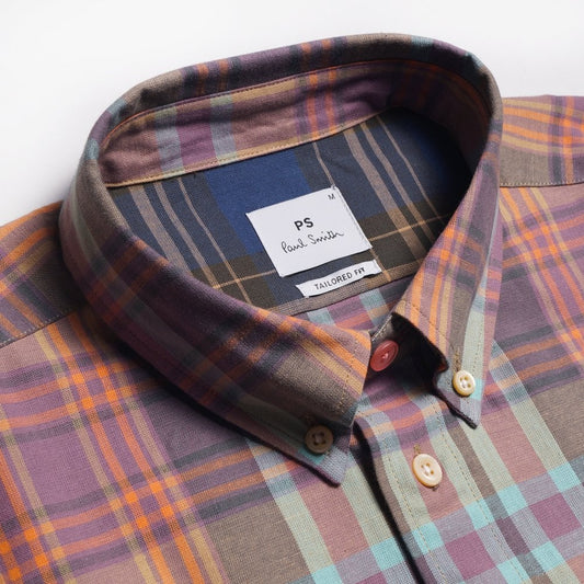 - Cotton Check Shirt - Multi