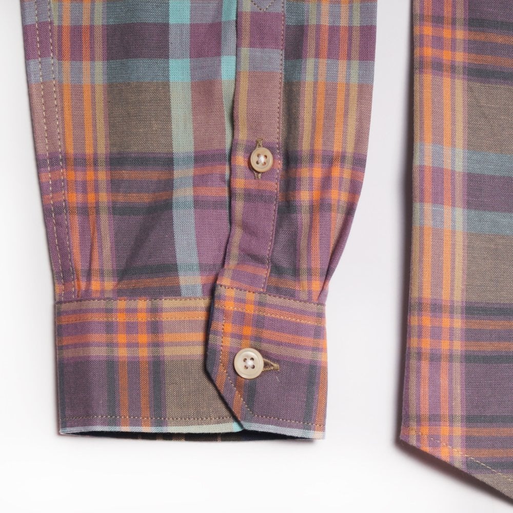 - Cotton Check Shirt - Multi