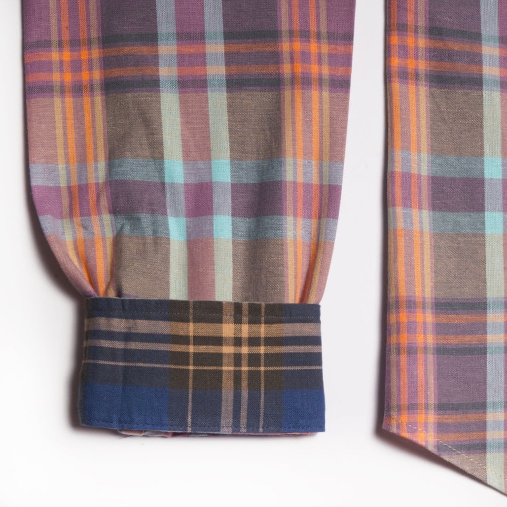 - Cotton Check Shirt - Multi