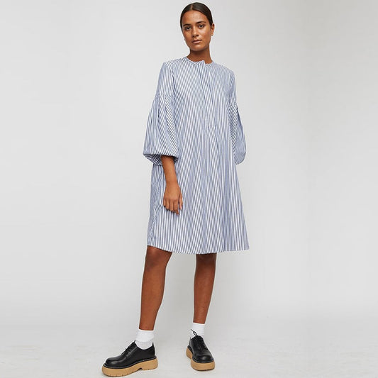 - Choice - Striped Dress - Blue/White