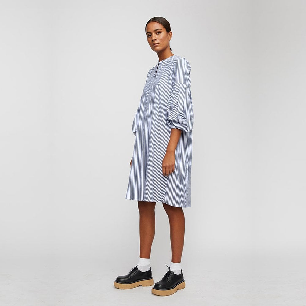 - Choice - Striped Dress - Blue/White