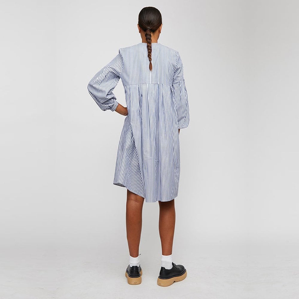 - Choice - Striped Dress - Blue/White