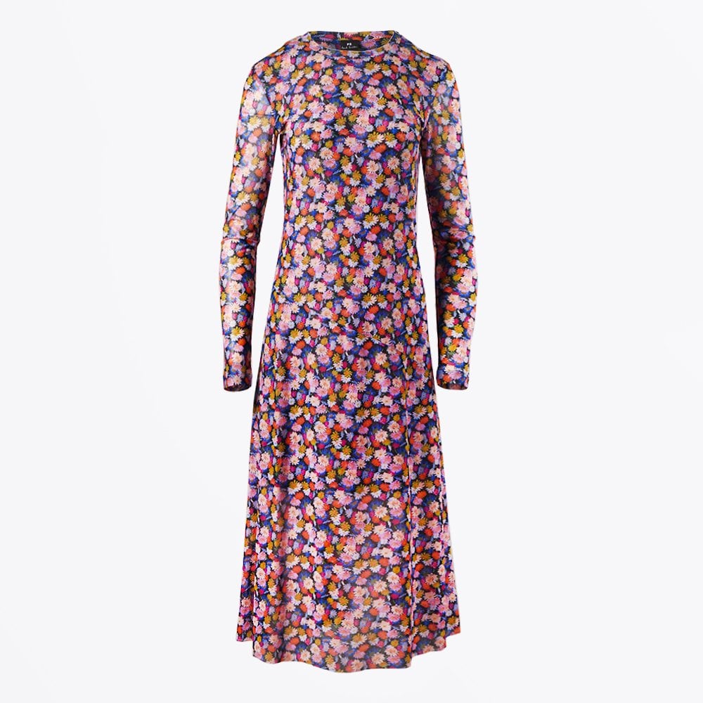 Paul Floral Midi Dress - Pink/Multi