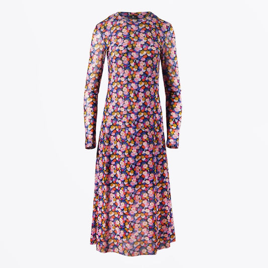 Floral Midi Dress - Pink/Multi