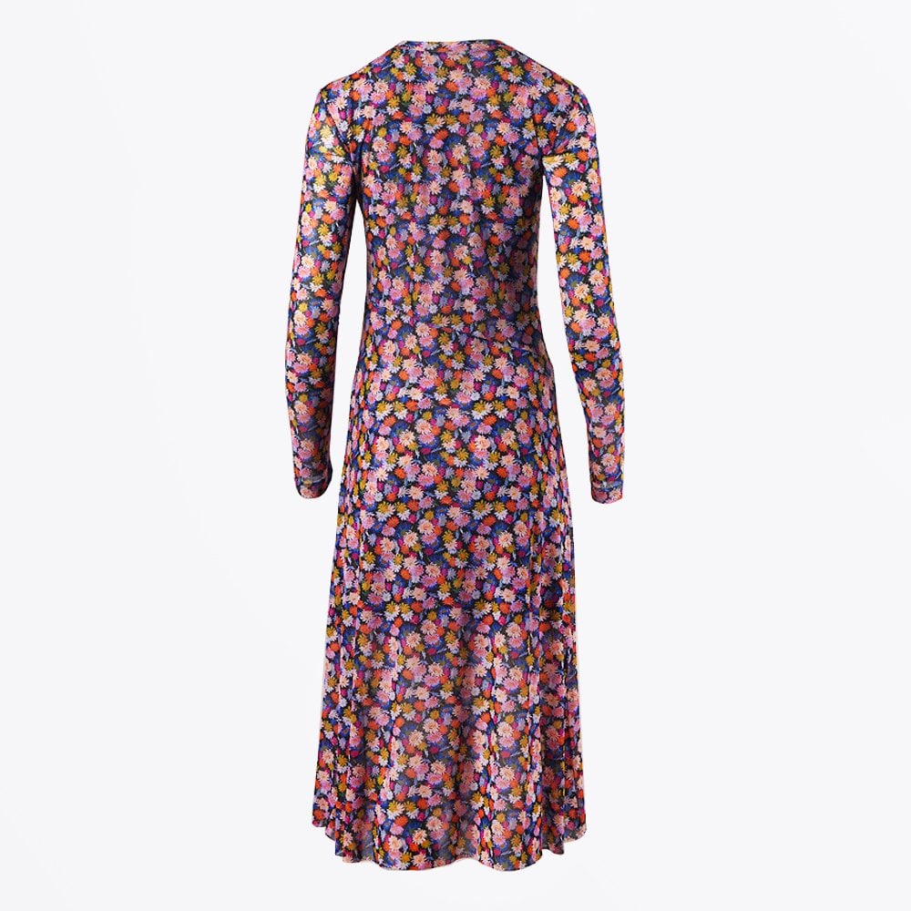 Floral Midi Dress - Pink/Multi