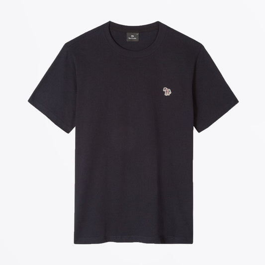 - Cotton Zebra Logo T-Shirt - Dark Navy