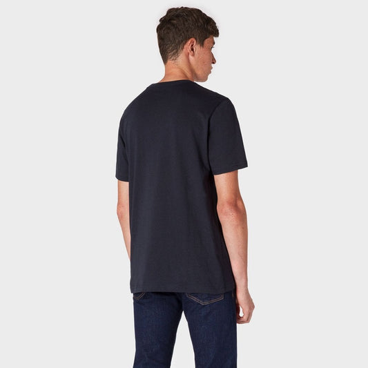 - Cotton Zebra Logo T-Shirt - Dark Navy