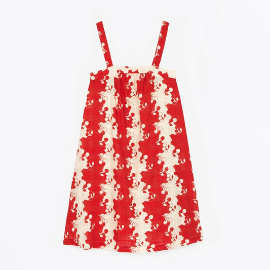 - Cherry Print Dress - Red