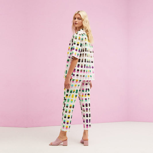 - Spot Print Trousers - Multi