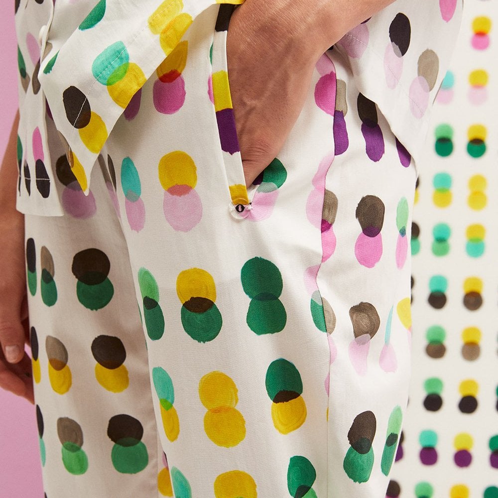 - Spot Print Trousers - Multi