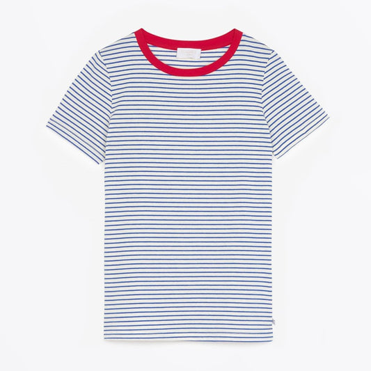 - Striped Tee - Blue/White