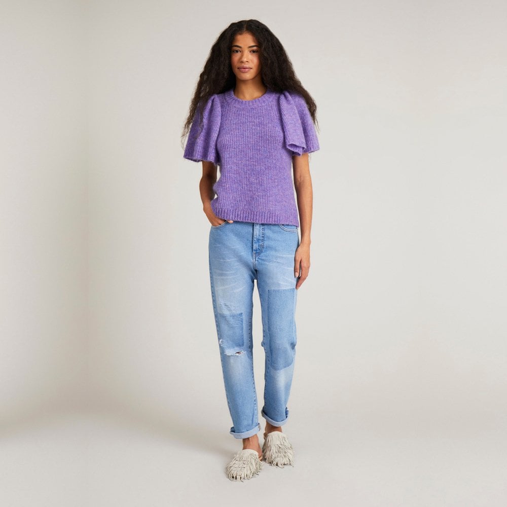 - Cabs - Wool Knit Pullover - Lavender