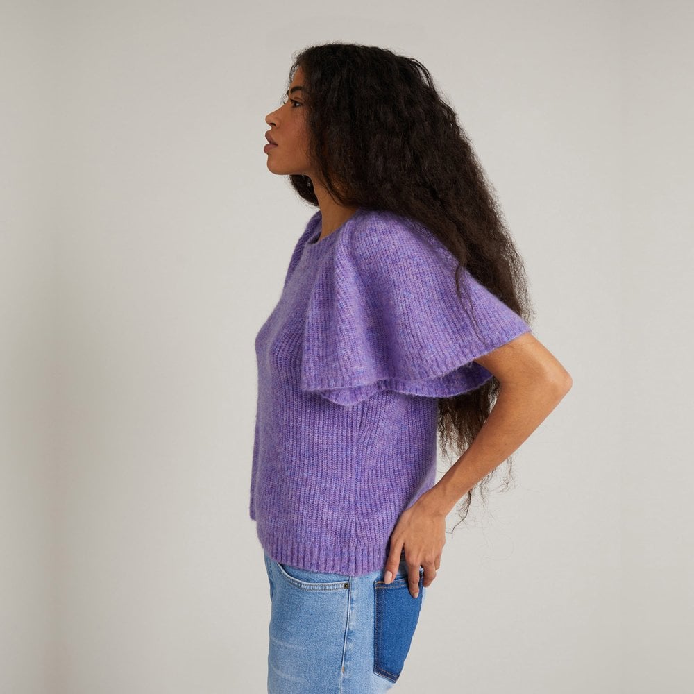 - Cabs - Wool Knit Pullover - Lavender