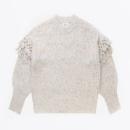 - Coast - Speckled Knit Pullover - Ivory