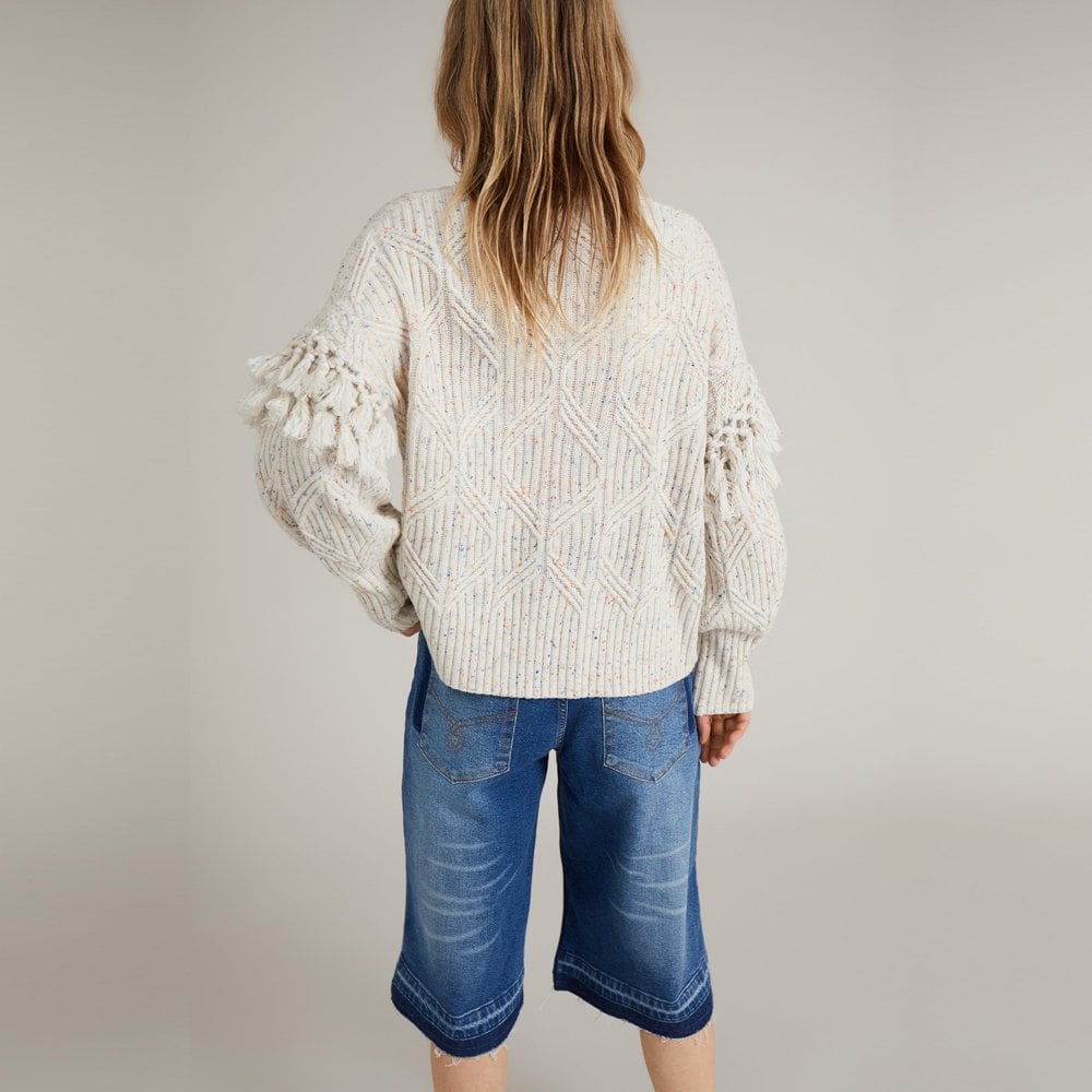 - Coast - Speckled Knit Pullover - Ivory