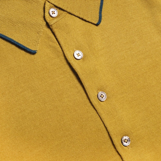 Merino Polo Shirt - Lime