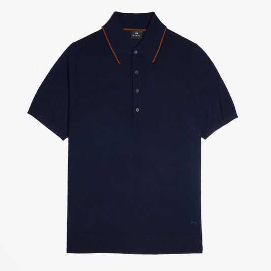 Merino Polo Shirt - Dark Navy